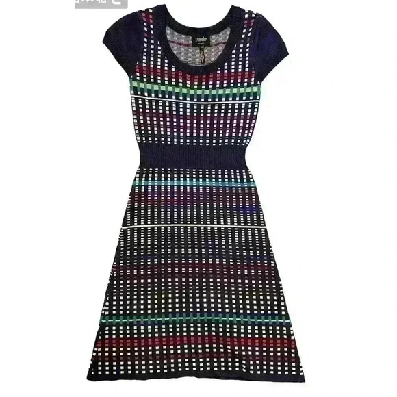 Laundry by Shelli Seagul knit multicolor dress - Picture 1 of 7
